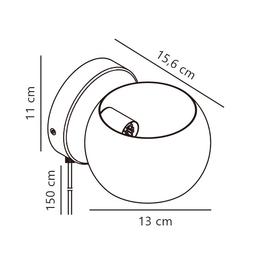 Nordlux - Foco de parede ajustável BELIR 1xG9/5W/230V bege