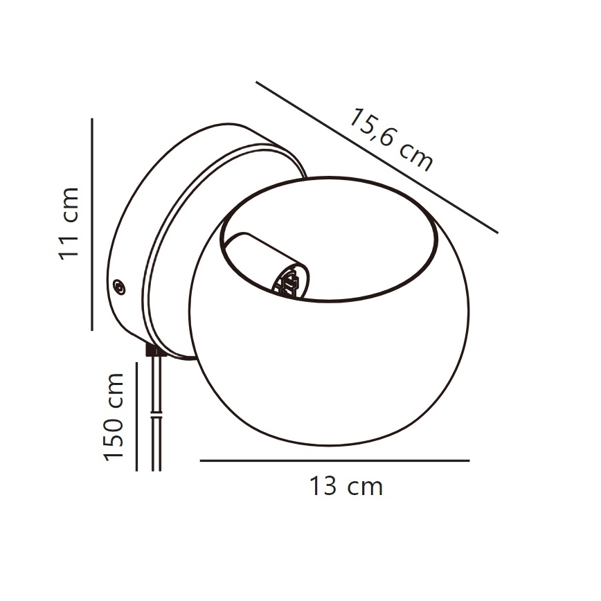 Nordlux - Foco de parede ajustável BELIR 1xG9/5W/230V branco
