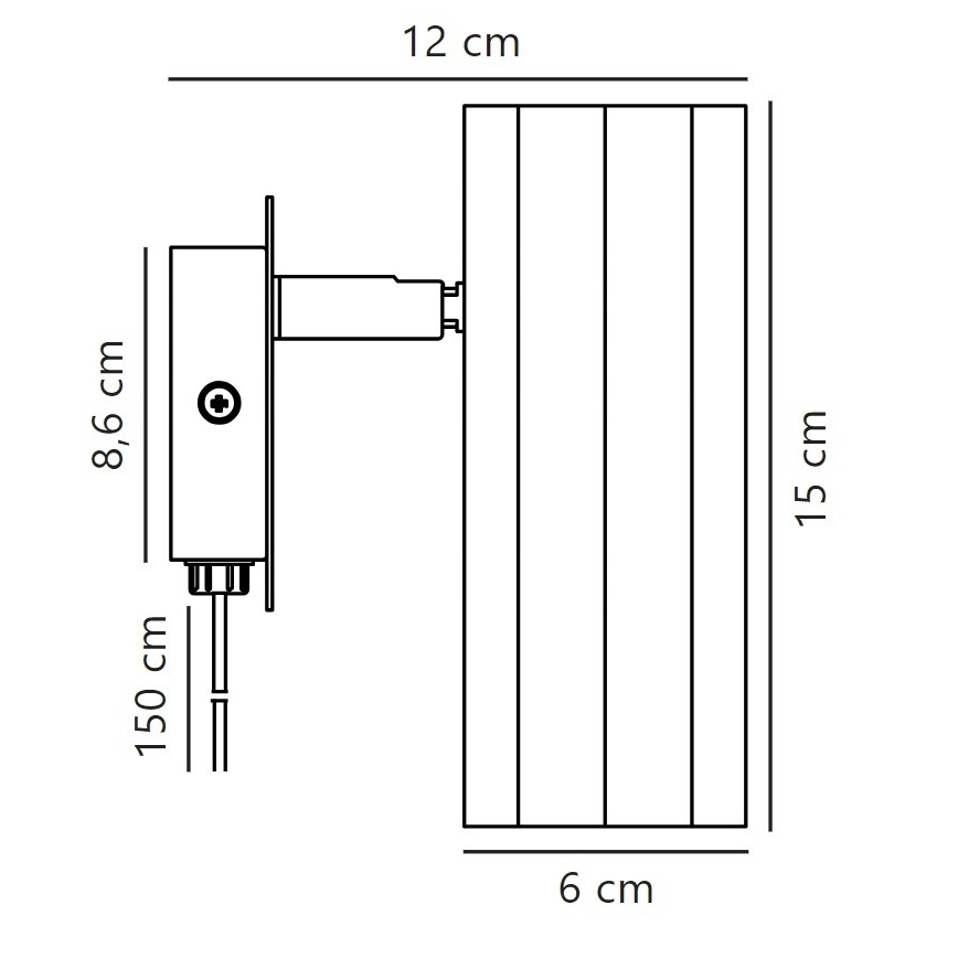 Nordlux - Foco de parede ALANIS 1xGU10/15W/230V dourado