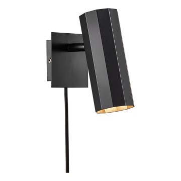 Nordlux - Foco de parede ALANIS 1xGU10/15W/230V preto
