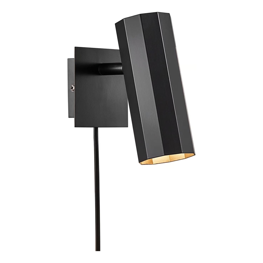 Nordlux - Foco de parede ALANIS 1xGU10/15W/230V preto