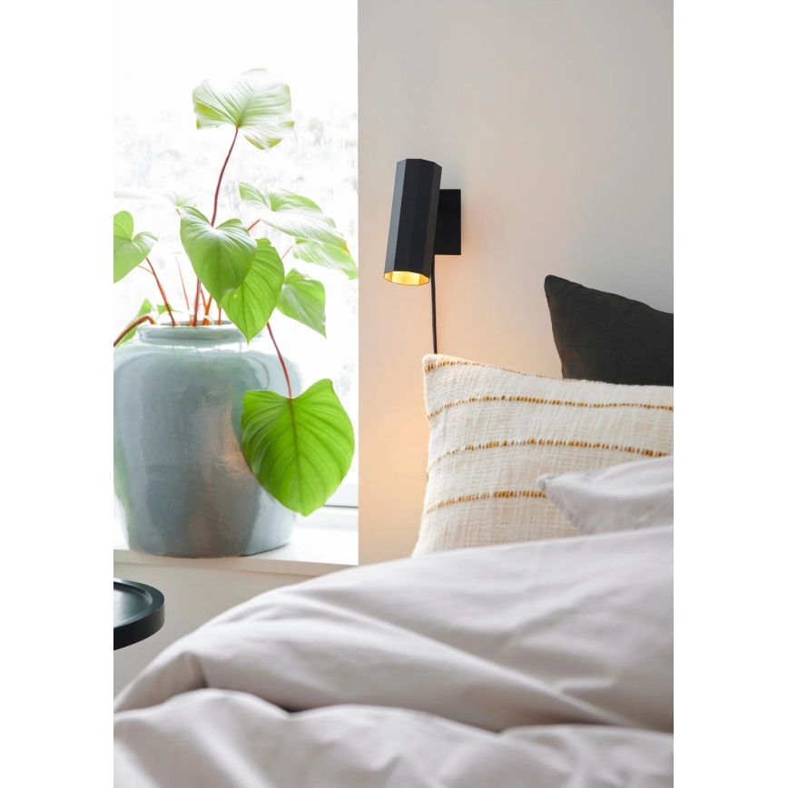Nordlux - Foco de parede ALANIS 1xGU10/15W/230V preto