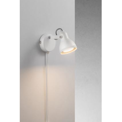Nordlux - Foco de parede ASLAK 1xGU10/35W/230V branco