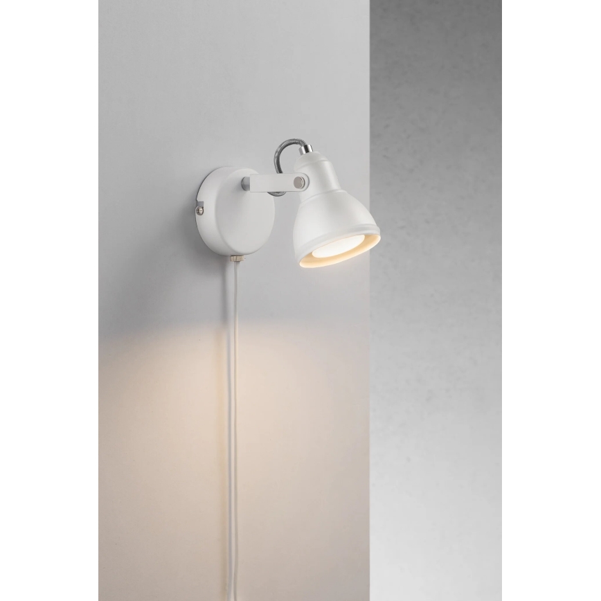 Nordlux - Foco de parede ASLAK 1xGU10/35W/230V branco