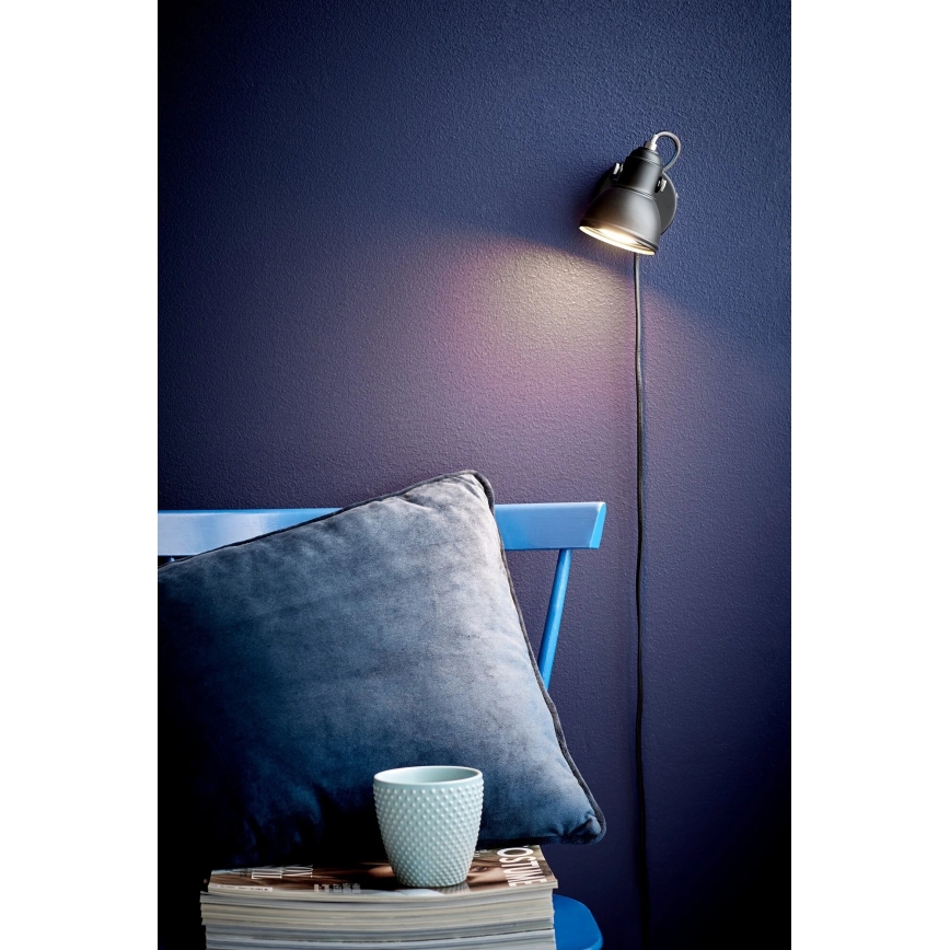 Nordlux - Foco de parede ASLAK 1xGU10/35W/230V preto