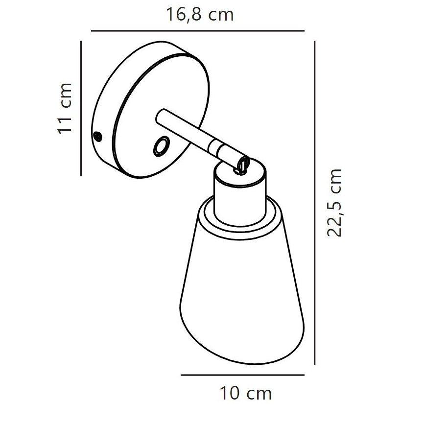 Nordlux - Foco de parede MOLLI 1xE14/25W/230V