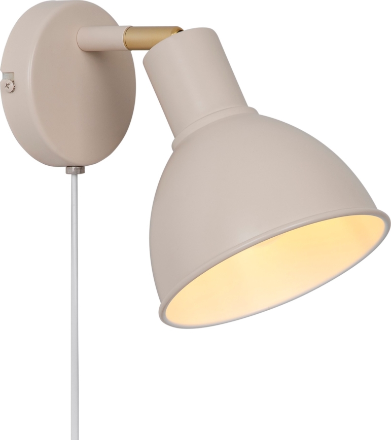 Nordlux - Foco de parede POP 1xE27/18W/230V bege