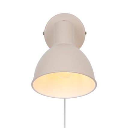 Nordlux - Foco de parede POP 1xE27/18W/230V bege