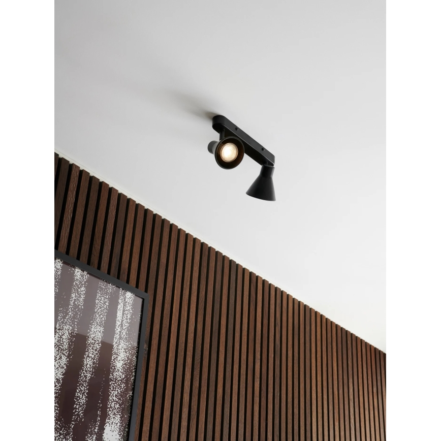 Nordlux - Foco de teto EIK 2xGU10/35W/230V preto