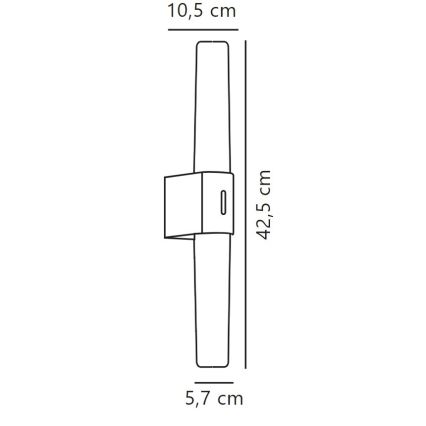 Nordlux - Iluminação de espelho para casa de banho LED com regulação HELVA LED/9,5W/230V IP44 3000/4000K CRI 90 cromado mate