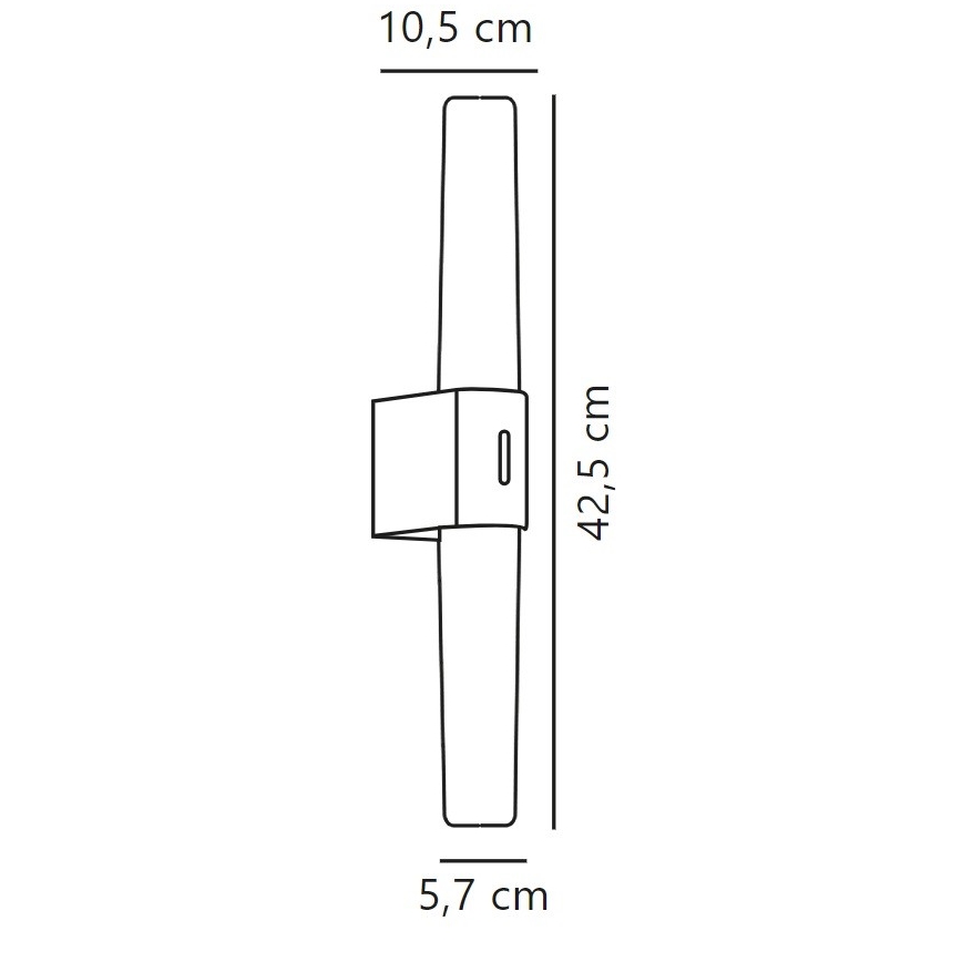 Nordlux - Iluminação de espelho para casa de banho LED com regulação HELVA LED/9,5W/230V IP44 3000/4000K CRI 90 cromado mate