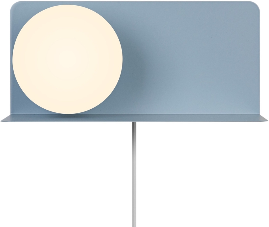 Nordlux - Iluminação de parede com prateleira LILIBETH 1xE14/25W/230V azul