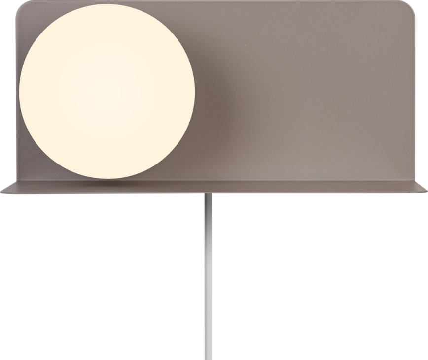 Nordlux - Iluminação de parede com prateleira LILIBETH 1xE14/25W/230V castanho