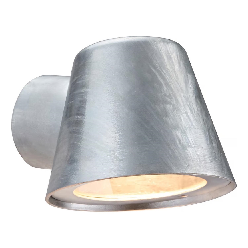 Nordlux - Iluminação de parede exterior ALERIA 1xGU10/35W/230V IP44 prateado