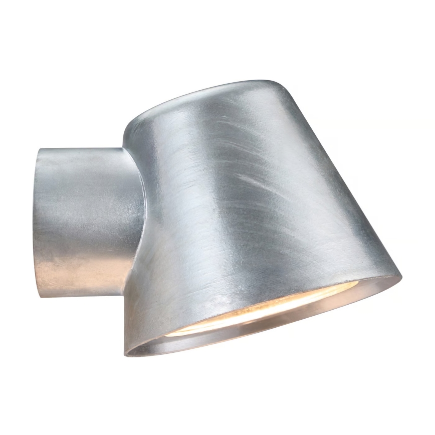 Nordlux - Iluminação de parede exterior ALERIA 1xGU10/35W/230V IP44 prateado