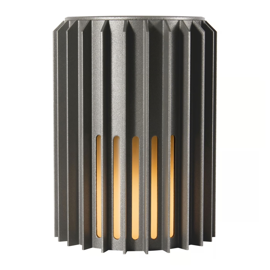 Nordlux - Iluminação de parede exterior ALUDRA 1xE27/15W/230V antracite