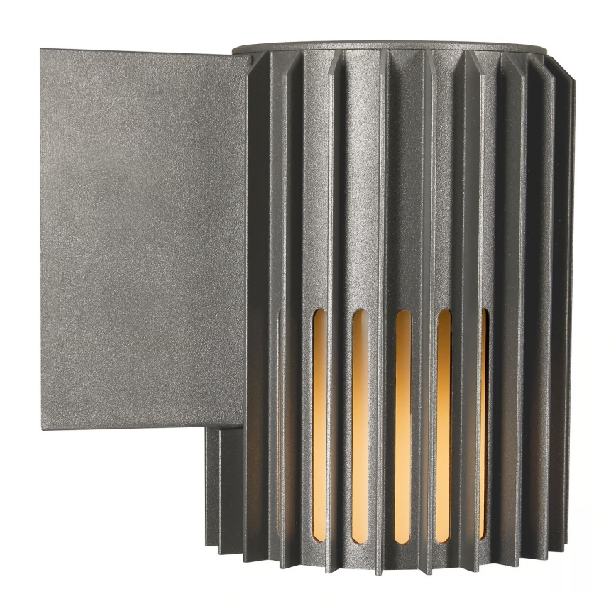 Nordlux - Iluminação de parede exterior ALUDRA 1xE27/15W/230V antracite