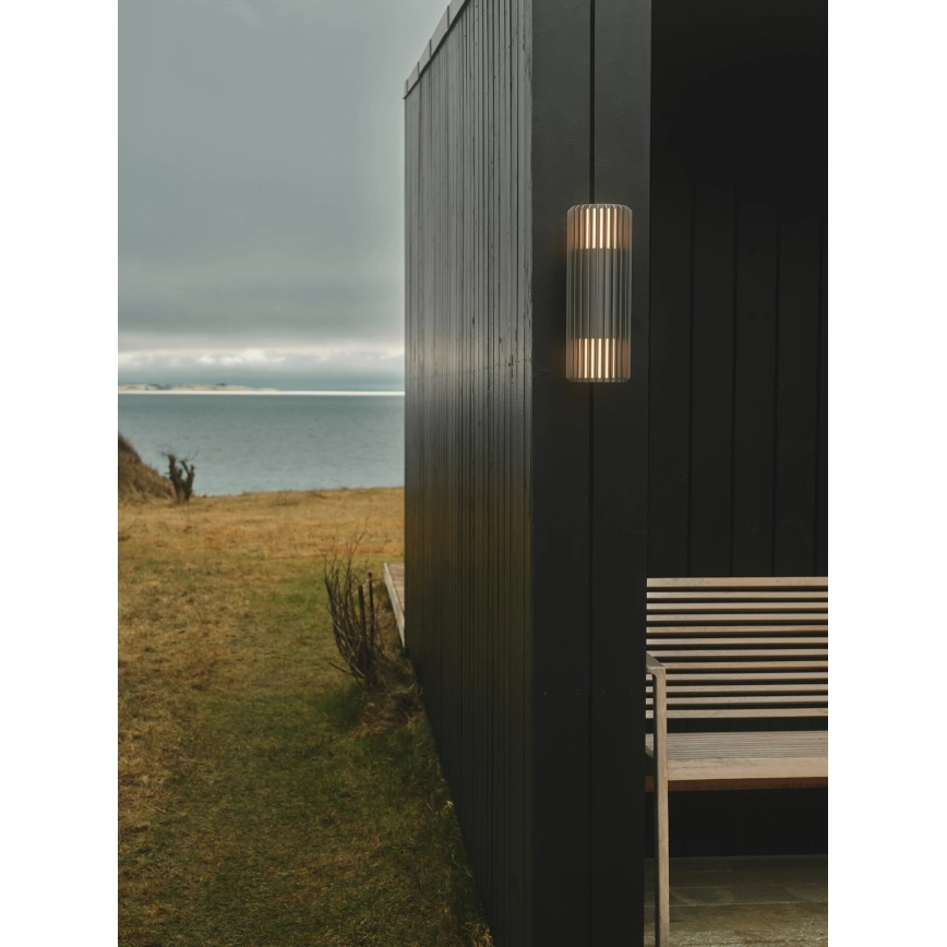 Nordlux - Iluminação de parede exterior ALUDRA 2xE27/15W/230V IP54 antracite