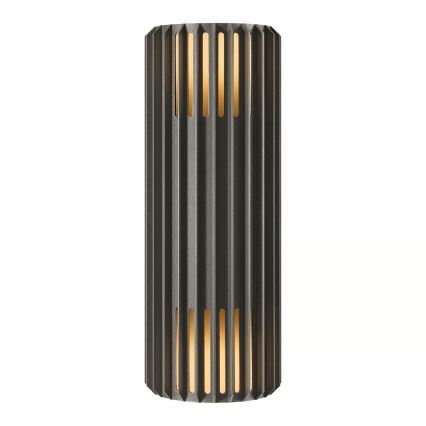 Nordlux - Iluminação de parede exterior ALUDRA 2xE27/15W/230V IP54 antracite