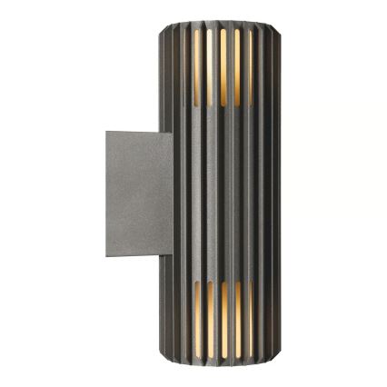 Nordlux - Iluminação de parede exterior ALUDRA 2xE27/15W/230V IP54 antracite