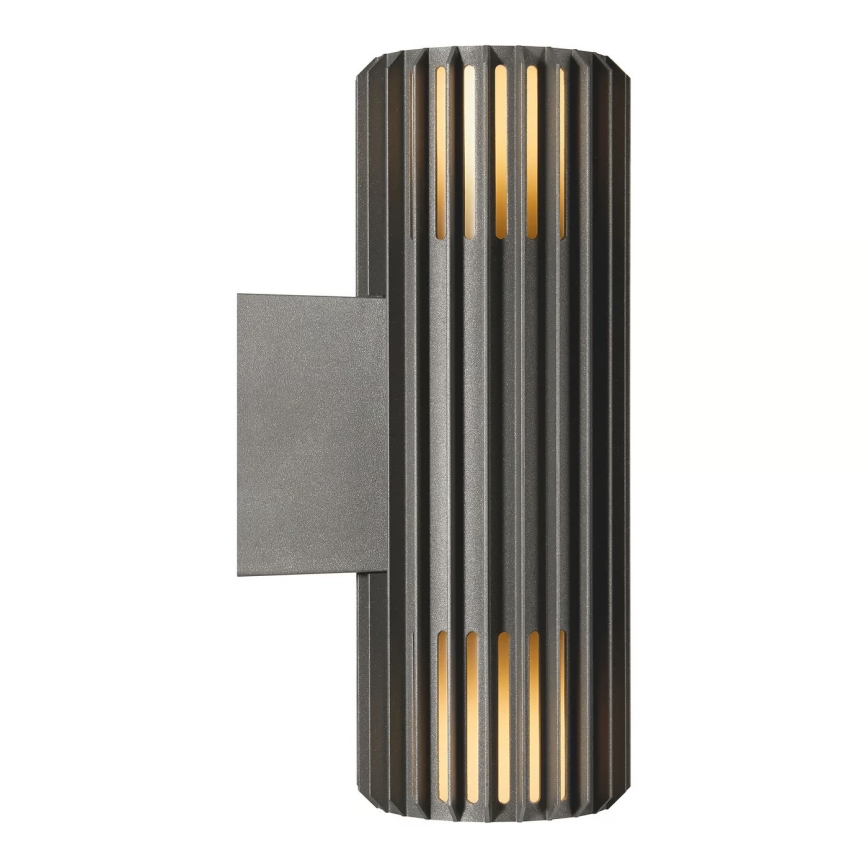 Nordlux - Iluminação de parede exterior ALUDRA 2xE27/15W/230V IP54 antracite