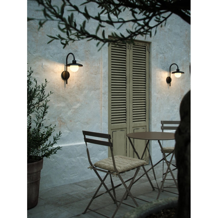 Nordlux - Iluminação de parede exterior BERLO 1xE27/10W/230V IP44