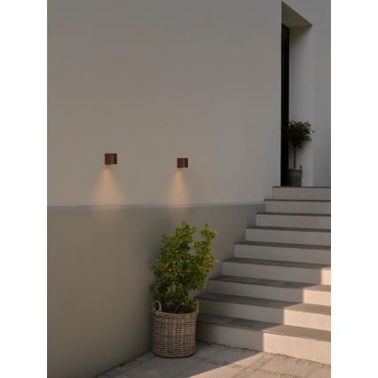 Nordlux - Iluminação de parede exterior DION 1xGU10/25W/230V IP44 rezavá