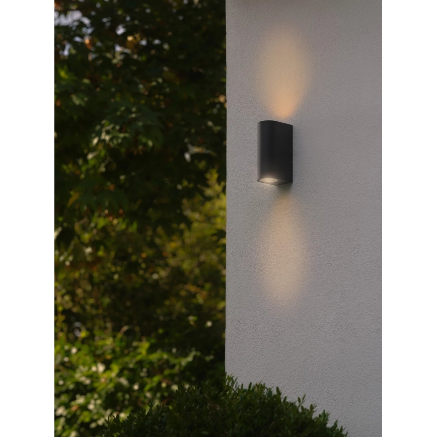 Nordlux - Iluminação de parede exterior DION 2xGU10/25W/230V IP44 preto