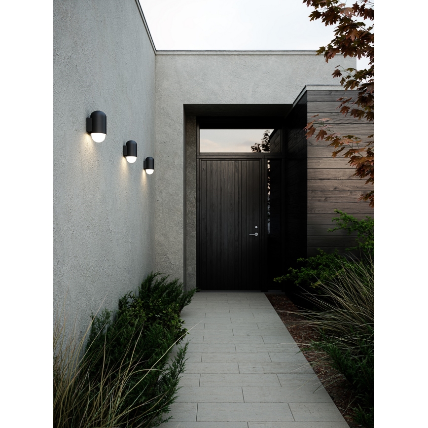 Nordlux - Iluminação de parede exterior HEKA 1xE27/60W/230V IP54 preto