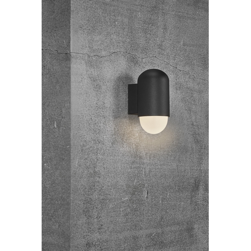 Nordlux - Iluminação de parede exterior HEKA 1xE27/60W/230V IP54 preto