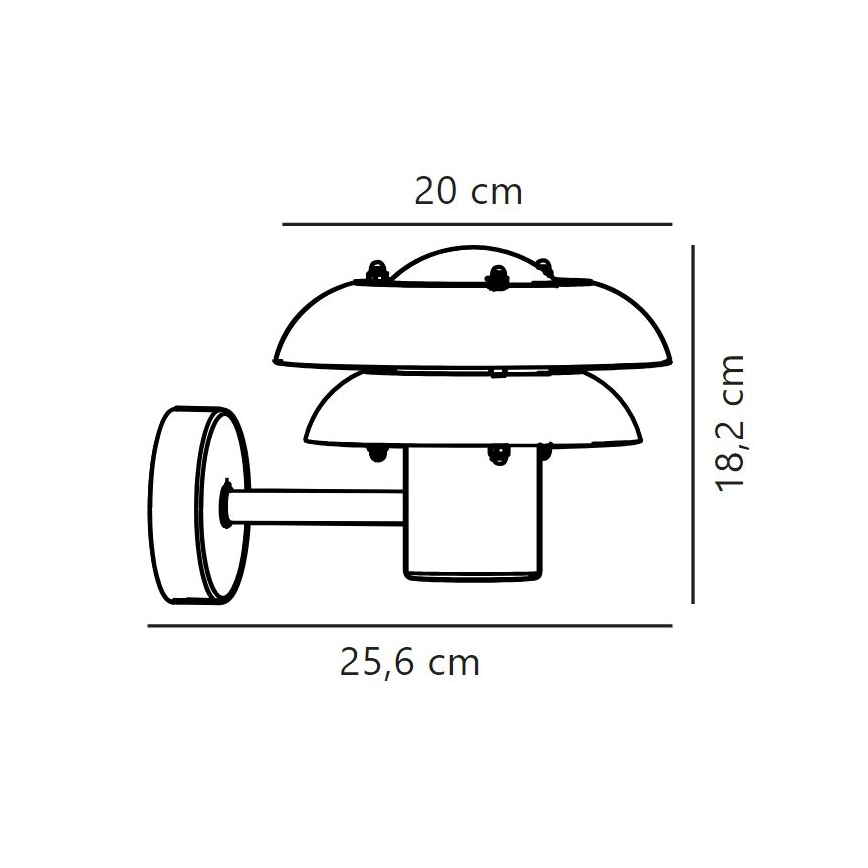 Nordlux - Iluminação de parede exterior KURNOS 1xE14/12W/230V IP54 bege