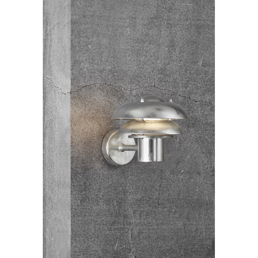 Nordlux - Iluminação de parede exterior KURNOS 1xE14/12W/230V IP54 cromado mate