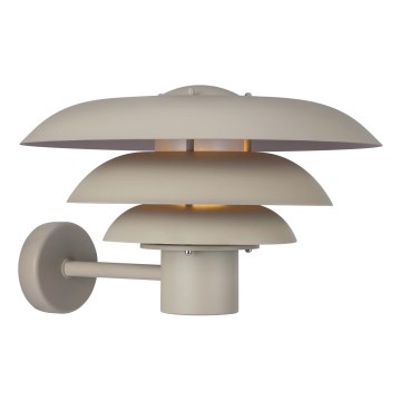 Nordlux - Iluminação de parede exterior KURNOS 1xE27/20W/230V IP54 bege