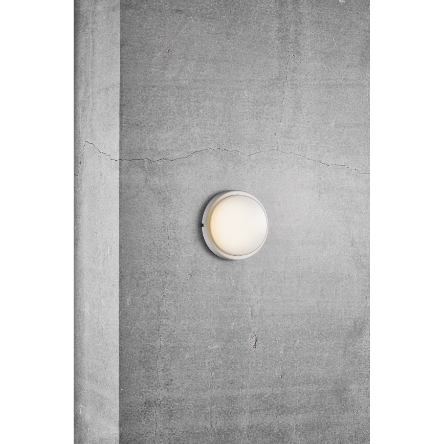 Nordlux - Iluminação de parede exterior LED CUBA LED/6,5W/230V IP54 diâmetro 17,5 cm branco