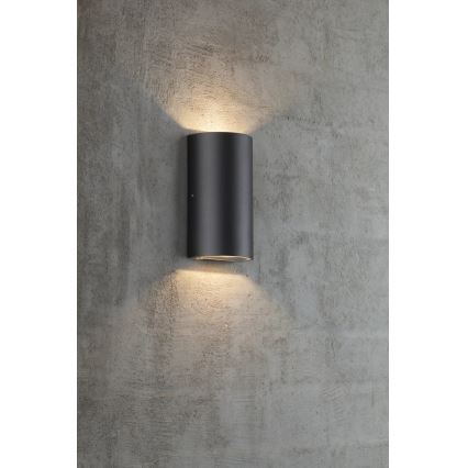 Nordlux - Iluminação de parede exterior LED ROLD LED/10,5W/230V 3000K IP54 preto
