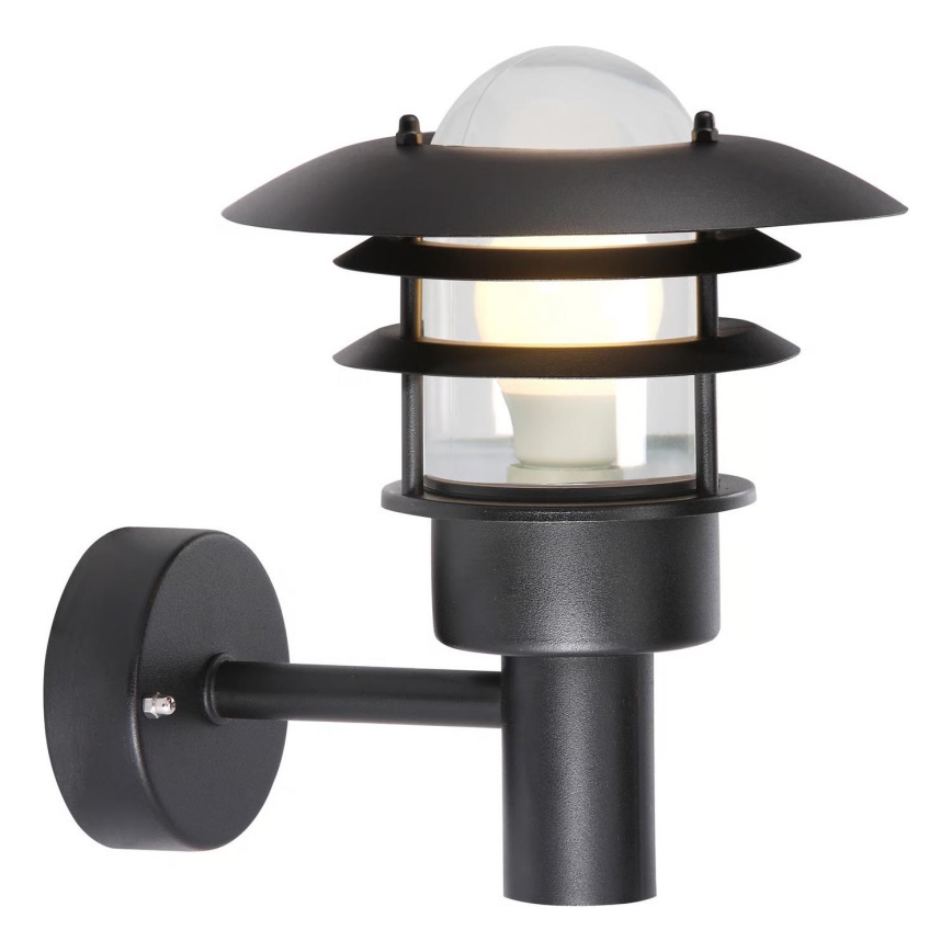 Nordlux - Iluminação de parede exterior LONSTRUP 1xE27/60W/230V IP44 preto