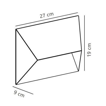 Nordlux - Iluminação de parede exterior PONTIO 2xGU10/25W/230V IP54