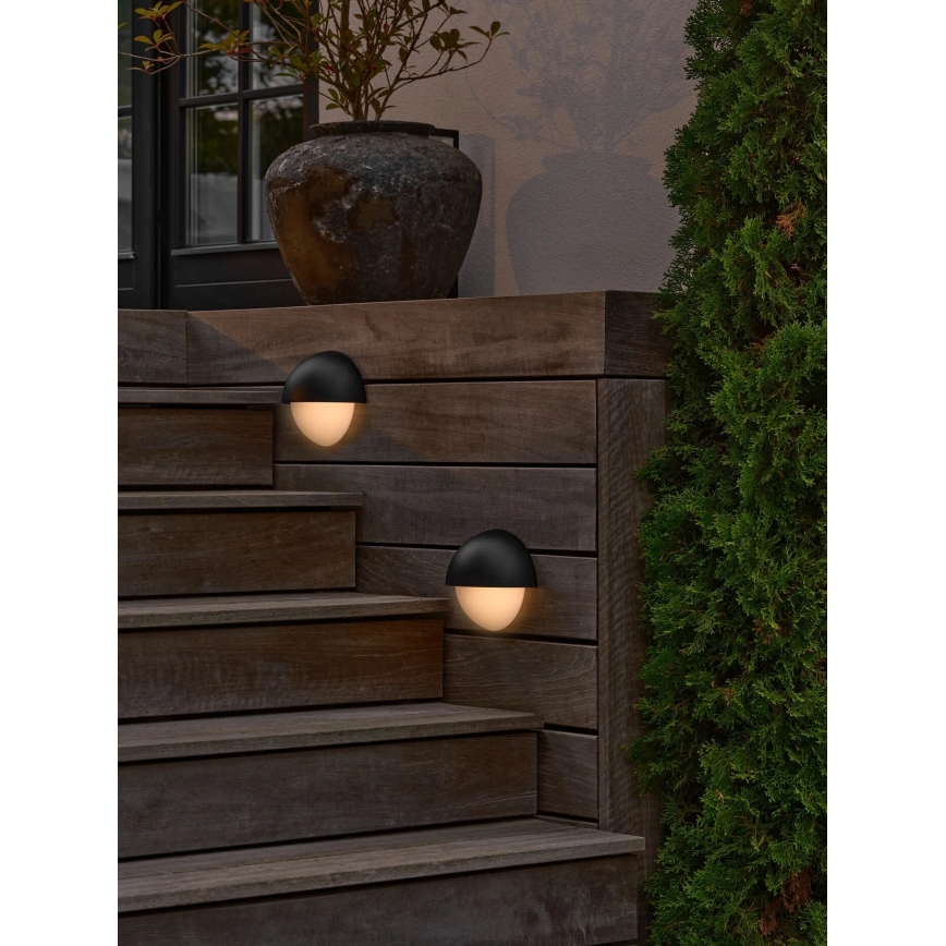 Nordlux - Iluminação de parede exterior SCORPIUS 1xE14/15W/230V IP44 preto