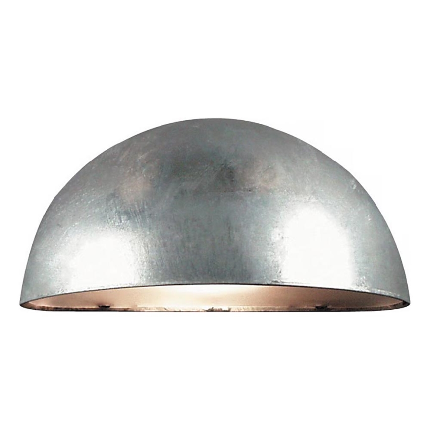 Nordlux - Iluminação de parede exterior SCORPIUS 1xE14/40W/230V IP33 prateado