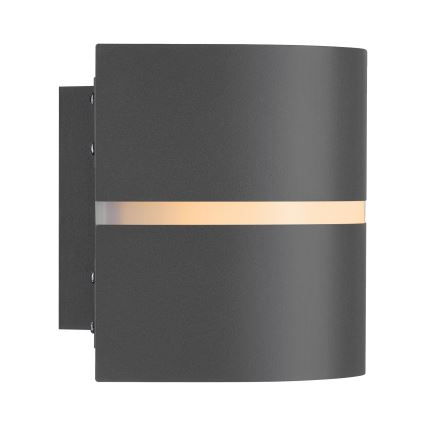 Nordlux - Iluminação de parede exterior SIBELIS 1xE27/10W/230V IP44 antracite