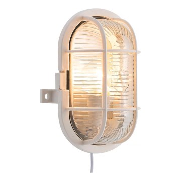 Nordlux - Iluminação de parede exterior SKOTLAMPE 1xE27/60W/230V IP44 branco