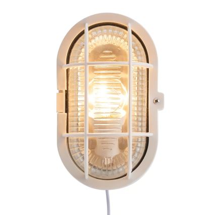 Nordlux - Iluminação de parede exterior SKOTLAMPE 1xE27/60W/230V IP44 branco