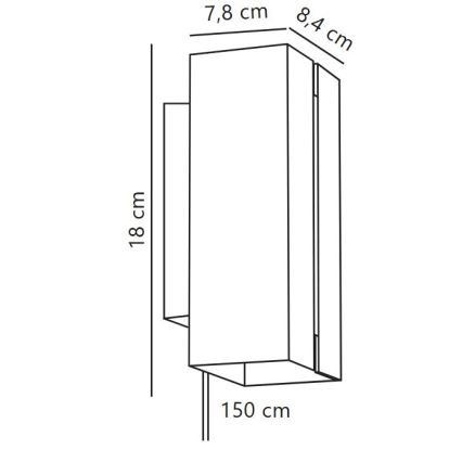 Nordlux - Iluminação de parede LED com regulação CURTIZ 2xLED/4,5W/230V branco
