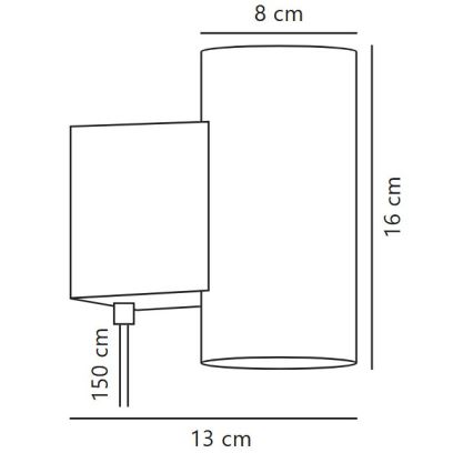 Nordlux - Iluminação de parede LED com regulação MONA LED/10W/230V CRI 90