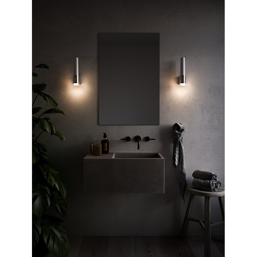 Nordlux - Iluminação de parede LED com regulação para casa de banho HELVA LED/6,8W/230V IP44 CRI 90 cromado brilhante