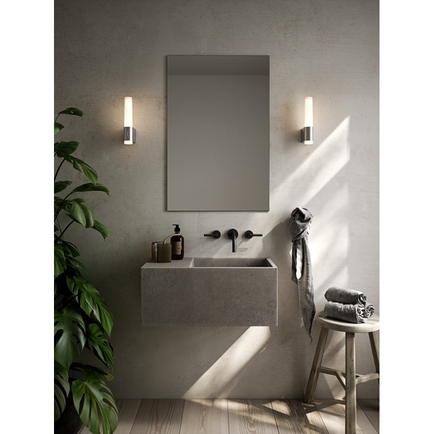 Nordlux - Iluminação de parede LED com regulação para casa de banho HELVA LED/6,8W/230V IP44 CRI 90 cromado brilhante