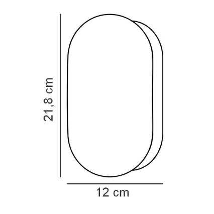 Nordlux - Iluminação de parede para casa de banho FOAM 1xE27/55W/230V IP44 preto