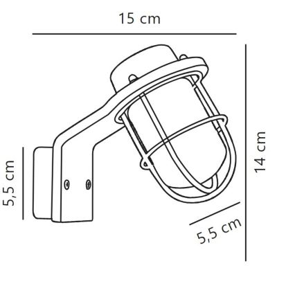 Nordlux - Iluminação de parede para casa de banho MARINA 1xG9/40W/230V IP44 preto