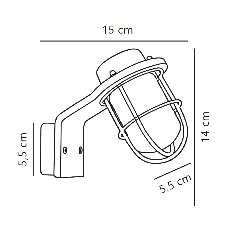 Nordlux - Iluminação de parede para casa de banho MARINA 1xG9/40W/230V IP44 preto