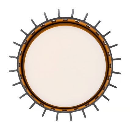 Nordlux - Iluminação de teto exterior ALUDRA 1xE27/15W/230V diâmetro 12,4 cm antracite